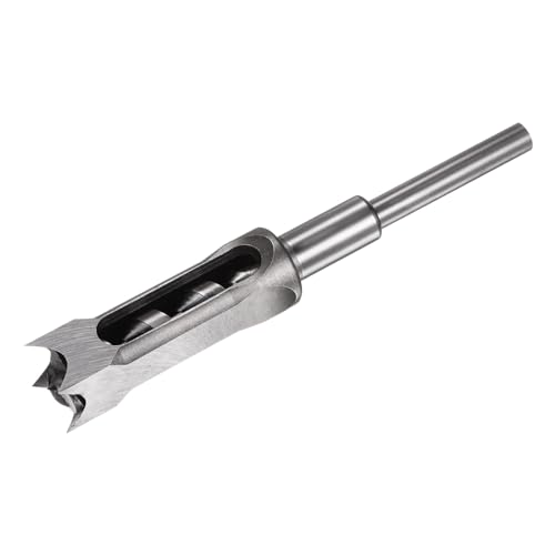 uxcell Square Hole Drill Bit, 1" High-Carbon Steel Hollow Chisel Mortise Power Tool for Woodworking - size: 1 in