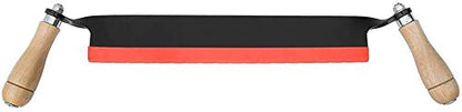 Felled 10 Inches Straight Draw Shave Tool with Steel Blade and Wood Handles - size: 10"