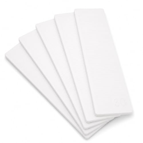 1/32" (1 mm) Plastic Glazing Blocks Glazing Frame Spacer Door Window Frame Packers - size: 1/32" (1mm) White