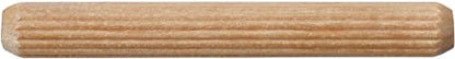 Wood Dowel Pins - Fluted - 1/4" Diameter (1/4" x 2", 100) - size: 1/4" x 2"