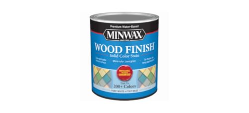 Minwax Wood Finish Water-Based Solid Color Stain, White Tint Base, 1 Quart
