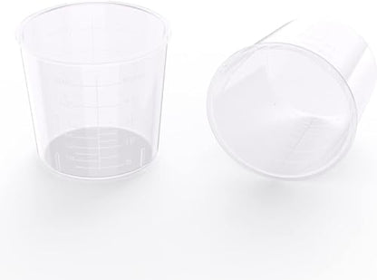 30 Pack 2 Ounce Plastic Graduated Cups - size: 2 OZ (Pack of 30)