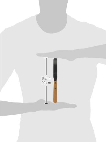 Winco Blade Bakery Spatula, 4.25-Inch, Stainless Steel, Brown - color: Wood, size: 4" x 11/16"