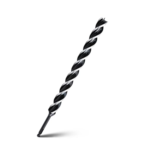 1-1/5" x 17" Auger Drill Bit for Wood,Hex Shank Tri Flute Drill Bit - size: 1-1/5"x17"