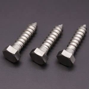 (6 PCS) 1/2 x 1-1/2" Stainless Steel Hex Lag Screws Bolts, 304 Stainless Steel Hexagon Head Lag Wood Screws, Full Thread, by RoyceMart - size: 1/2 x 1-1/2"