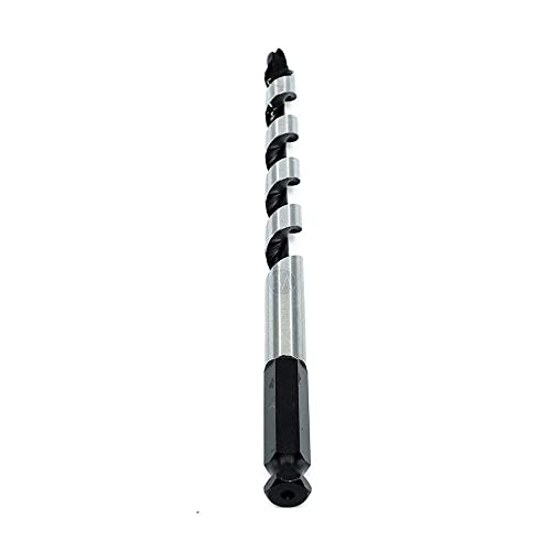 Benchmark Abrasives 1/2 Inch Auger Drill Bit for Woodworking,7/16” Hex Shank Tool for Smooth, Clean Cuts Hole Carbon Steel Hole Cutter Drill Bit for Drilling on Soft & Hard Wood, MDF, Plywood - size: 1/2 in