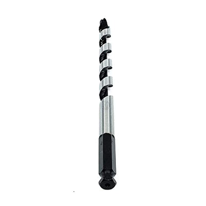Benchmark Abrasives 1/2 Inch Auger Drill Bit for Woodworking,7/16” Hex Shank Tool for Smooth, Clean Cuts Hole Carbon Steel Hole Cutter Drill Bit for Drilling on Soft & Hard Wood, MDF, Plywood - size: 1/2 in