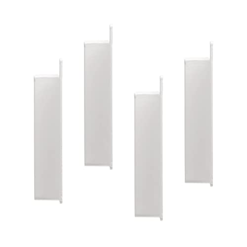 1 1/2" x 5 1/2" External Vinyl Fence Rail Bracket | White | Pack of 4