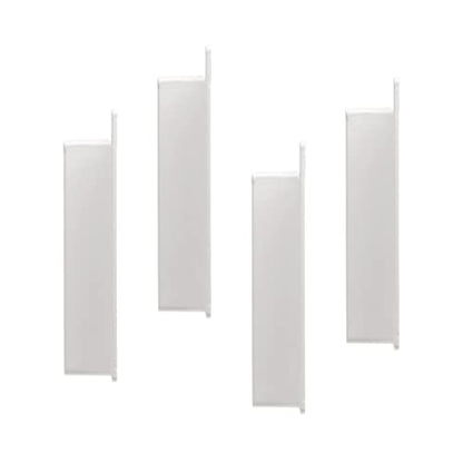 1 1/2" x 5 1/2" External Vinyl Fence Rail Bracket | White | Pack of 4