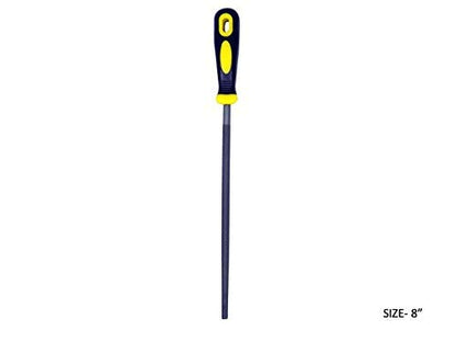 Tools 6-Piece Assorted File Set with Handle (8 Inch) | Flat, Round, Half-Round, Triangular, Square & Rasp Files for Wood, Metal, DIY & Carpentry