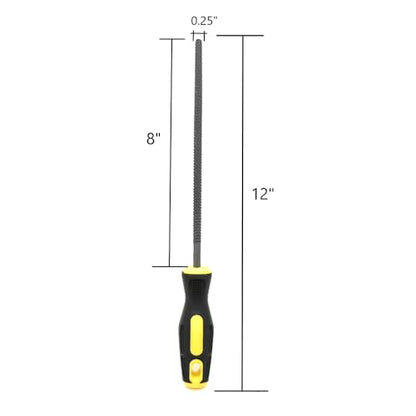 Big Horn 19892 8-Inch Wood Round Rasp File - Coarse