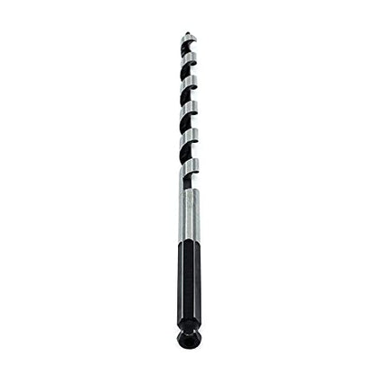 Benchmark Abrasives 3/8 Inch Auger Drill Bit for Woodworking, 5/16” Hex Shank Tool for Smooth, Clean Cuts Hole Carbon Steel Hole Cutter Drill Bit for Drilling on Soft & Hard Wood, MDF, Plywood - size: 3/8 in