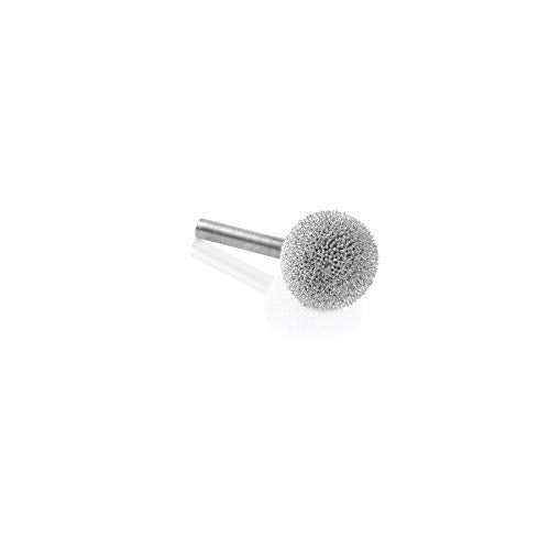 Kutzall Original Sphere Rotary Burr, 1⁄4" Shaft, Coarse - Wood Carving Bit for Bosch, DeWalt, Milwaukee Tools. Abrasive Tungsten Carbide Coating, 1" (25.4mm) Head Diameter, S-1