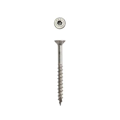 SPAX #10 x 2 Exterior Flat Head Deck Wood Screws Construction Torx T-Star Plus (1500 EA) Bulk Pail Includes 2 Bits Rust Resistant - size: #10 x 2"