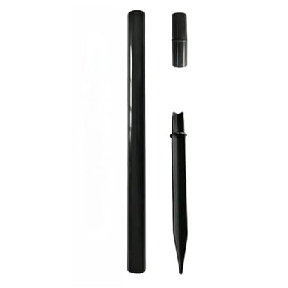 8.25" Reinforced ABS Plastic Solar Ground Spikes - Durable Solar Light Replacement Stakes for Garden, Pathway, Deck, Camping, Christmas Lights (Fits 0.83" Inside Diameter) (Black-1 Pack) - color: Black-1 PACK