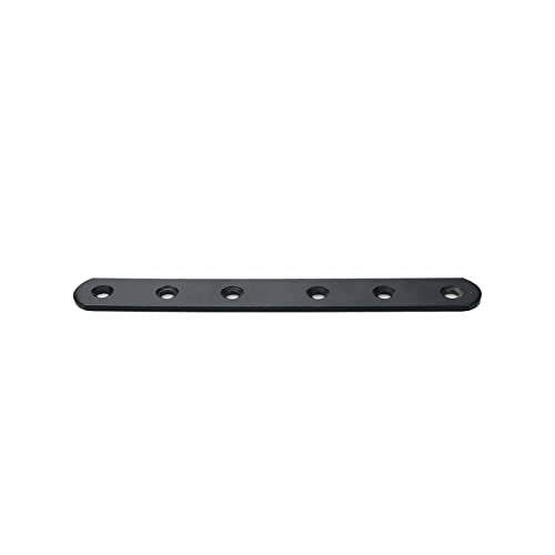Straight Braces 6.3-inch Long Black Repair Plate Brace Mending Plate -4pcs - size: 6.3" x 0.8"