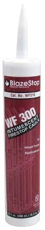 Fire Barrier Sealant, 10.1 oz, Red, Latex - WF310, (Pack of 2)