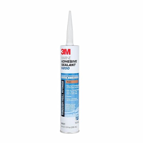 3M Marine Adhesive Sealant 5200, Tan, 295 mL Cartridge with Nozzle