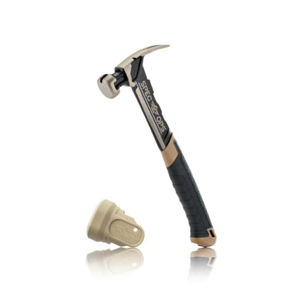 Spec Ops Tools Nailing Hammer, 16 Oz, Rip Claw, Smooth Face, Shock-Absorbing Grip, 3% Donated to Veterans - size: 16 Oz Nailing Hammer with Mallet Cap