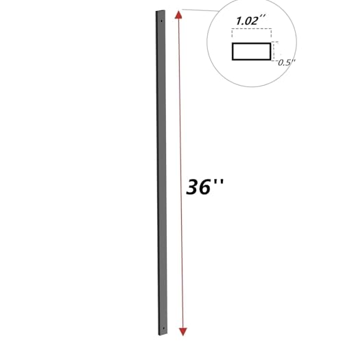 HZIU 50 Pack 36" Deck Balusters，Stainless Steel Deck Railing Kit - size: 36 Inch