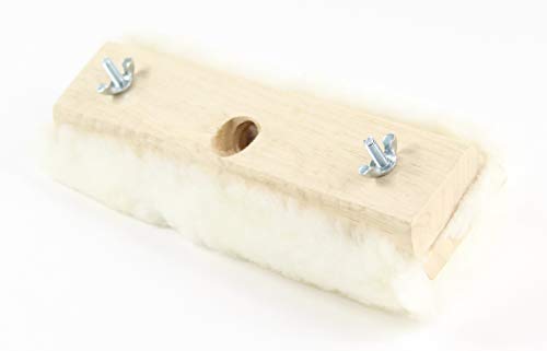 10" Lambskin Applicator (3 Pack) + Floor Scrapers (5 Pack) - Total 8pc Set