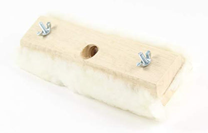 10" Lambskin Applicator (3 Pack) + Floor Scrapers (5 Pack) - Total 8pc Set