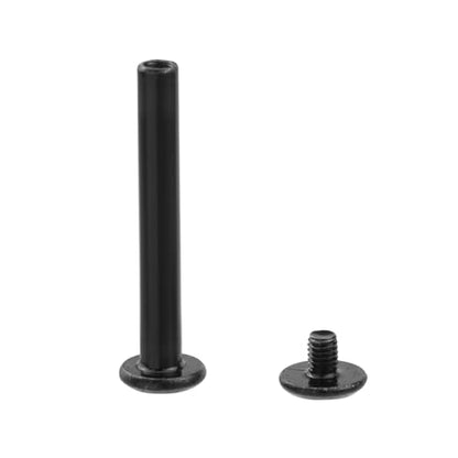 20 Sets M3 x 30mm Black Binding Post Screws,Hex Drive Rivet Socket - size: M3 x 30mm
