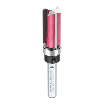 3-Flute Top Bearing Flush Trim Bit 1/4" Shank 1/2" Dia 1" Cut Length - size: 1/2"Dia x 1" x 1/4"Sh, style: Top Bearing