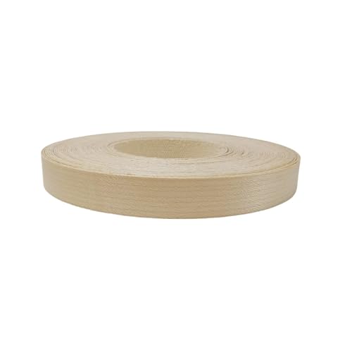 Maple Wood Veneer Edge Banding Roll 3/4 inch,Preglued Iron-On Veneer Edging,Hot Melt Self Adhesive Edgebanding Strip,Flexible Wood Tape for Cabinet Repair Furniture (3/4'' ×50') - size: 3/4'' ×50'