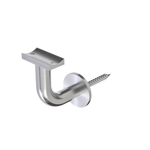 Handrail Bracket Stainless Steel 316 Redshift Quasar (Satin Stainless Steel) - color: Satin Stainless Steel