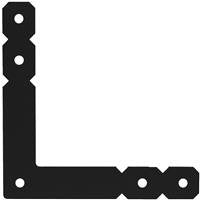 Simpson Strong-Tie Hardware Bracket OHL - Powder Coated Black Alloy Steel L Strap - Wall Mount