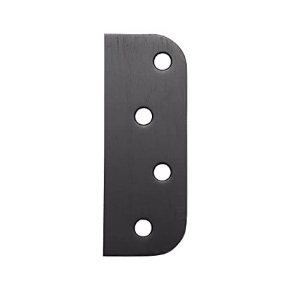 Hinge Blanks for Door Hinges Oil Rubbed Bronze 4 in - 5/8 in Radius 3-pk - color: Oil Rubbed Bronze