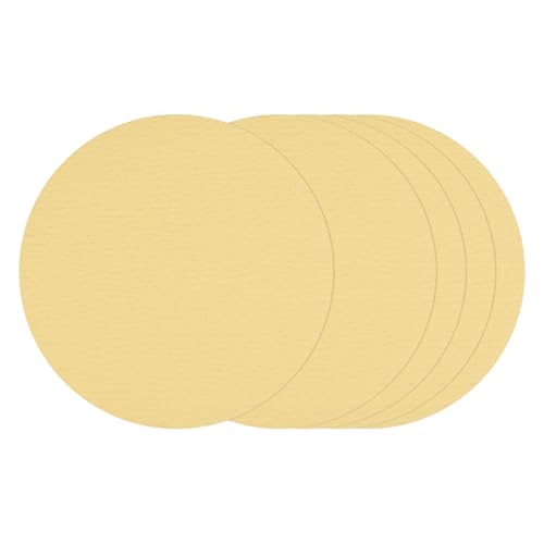 25Pcs Sanding Discs 8-7/8In 100Grit Hook and Loop Sandpapers Yellow - color: Yellow, size: 8-7/8 Inch(100 Grit)