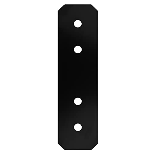 4 Pack 4x4 Post Extension Bracket,Flat Straight Mending,12 Gauge