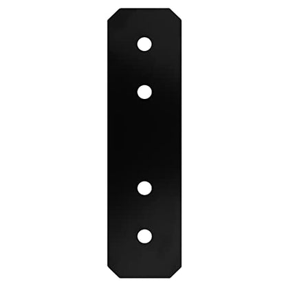 4 Pack 4x4 Post Extension Bracket,Flat Straight Mending,12 Gauge