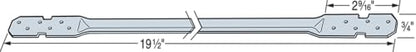 Simpson Strong-Tie LTB20 LTB 19-1/2 in. 22-Gauge Galvanized Tension Bridging