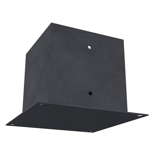 Pergola Post Base Bracket (6x6 Steel) for Securing DIY Pergola Post to the Ground