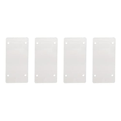 1 1/2" x 5 1/2" External Vinyl Fence Rail Bracket | White | Pack of 4