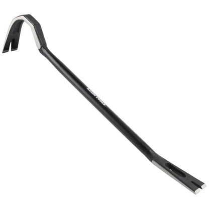Klein Tools 66095 24-Inch Gooseneck Wrecking Bar and Nail Puller, Heavy Duty Forged Carbon Steel, Pry Bar for Demolition - size: 24-Inch