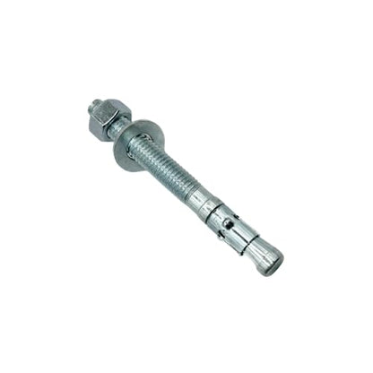 MIGHTY FASTENERS Zinc-Plated Steel Wedge Anchors, 1/2" X 4-1/2" - Heavy-Duty Mounting Bolts for Concrete - 25 Pack - size: 1/2" X 4-1/2"