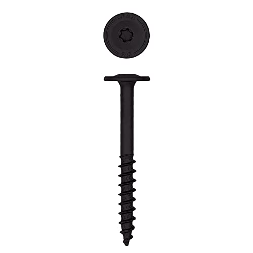 SPAX 1/4" x 2-1/2" Exterior Washer Head Structural Wood Lag Screws Powerlags Torx T-Star (50 EA) Bit Included Heavy Duty Rust Resistant - size: 1/4 x 2-1/2"