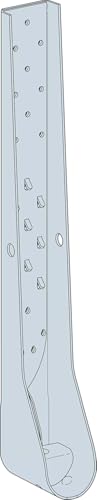 Simpson Strong-Tie HDUE13 HDUE 23-1/16 Inch Galvanized Predeflected Holdown with Strong-Drive SDS Screws Included, 12 Gauge Steel Construction, Optimized Screw Pattern - (Each) - size: 1/16 inch