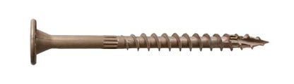 Simpson Strong-Tie SDWS22400DB Strong-Drive SDWS Timber Screws (Exterior Grade), 0.220 Inch x 4 Inch, Double-Barrier Coated, Washer Head, Sawtooth Point, Tan (Pack of 600)