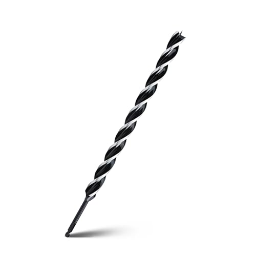 4/5" x 17" Auger Drill Bit for Wood,Hex Shank Tri Flute Drill Bit