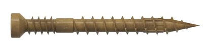 Simpson Strong-Tie FT07112R100 Finish Trim Screw — #7 x 1-1/2 in. T10, Trim-Head, Quik Guard, Tan (100-Qty)