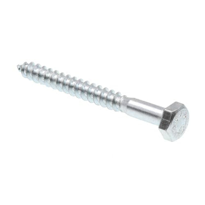 Prime-Line 9055078 Hex Lag Screws, 1/4 in. X 2-1/2 in., A307 Grade A Zinc Plated Steel (100 Pack)