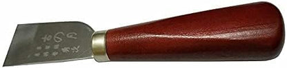 DUJISO Leather Working Knife with Wooden Handle - DIY Leathercraft Cutting