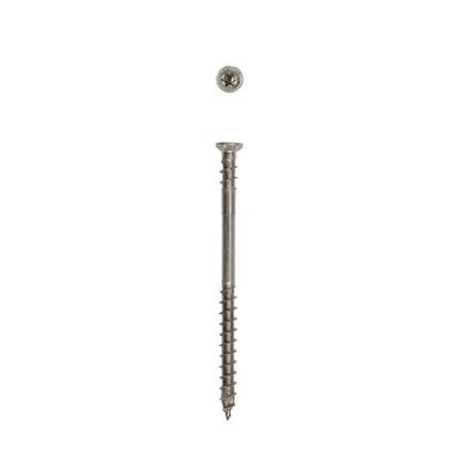 #10 x 3 SPAX Stainless Steel Wood Screws Exterior (200 pcs) 3 lbs Star Torx Drive Corrosion & Rust Resistant PowerDeck Heavy Duty Outdoor Wood Fence Deck & Marine Closeout Deal - size: 3"