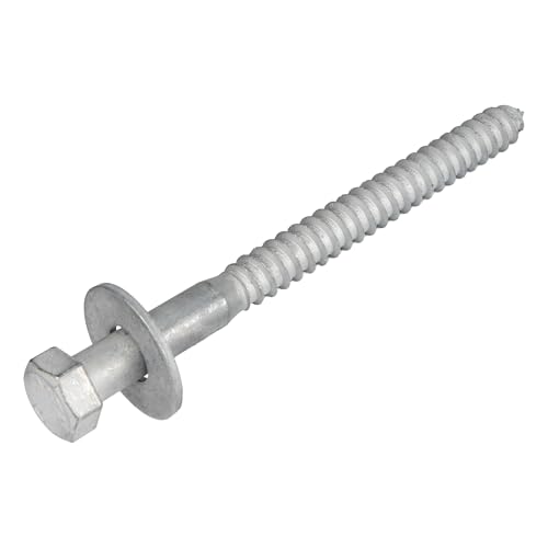 1/2 x 6 (25 Pack) Lag Screw Kit, 25 Screws and 25 washers, Hot Dip Galvanized, Meets ASME B18.2.1 Industrial/Commercial Grade by Makers Bolt - size: 1/2 x 6
