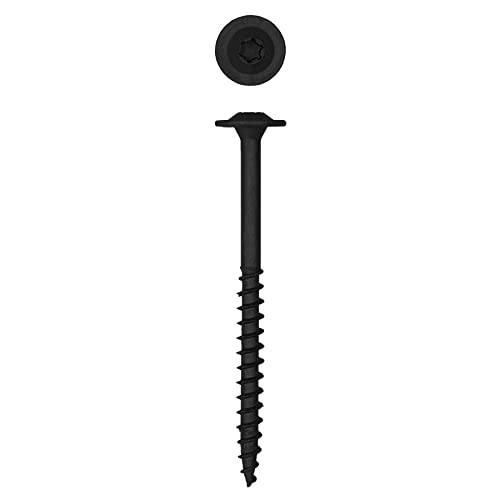 SPAX 4581820801005 5/16” x 4" T-Star Drive Washer Head Black HCR (Exterior) PowerLag Screw (50 Pieces per Box) - size: 5/16 x 4"